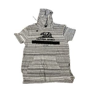 Ring Of Fire Mens Hooded Shirt California Republic